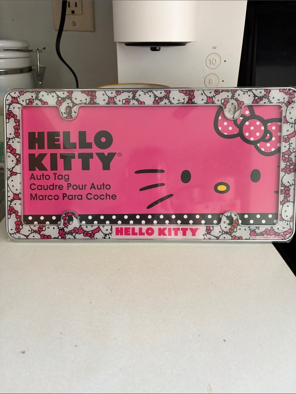 Hello Kitty License plate holder